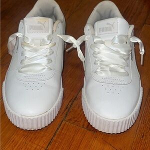 Puma Classic Carina White Leather Sneakers